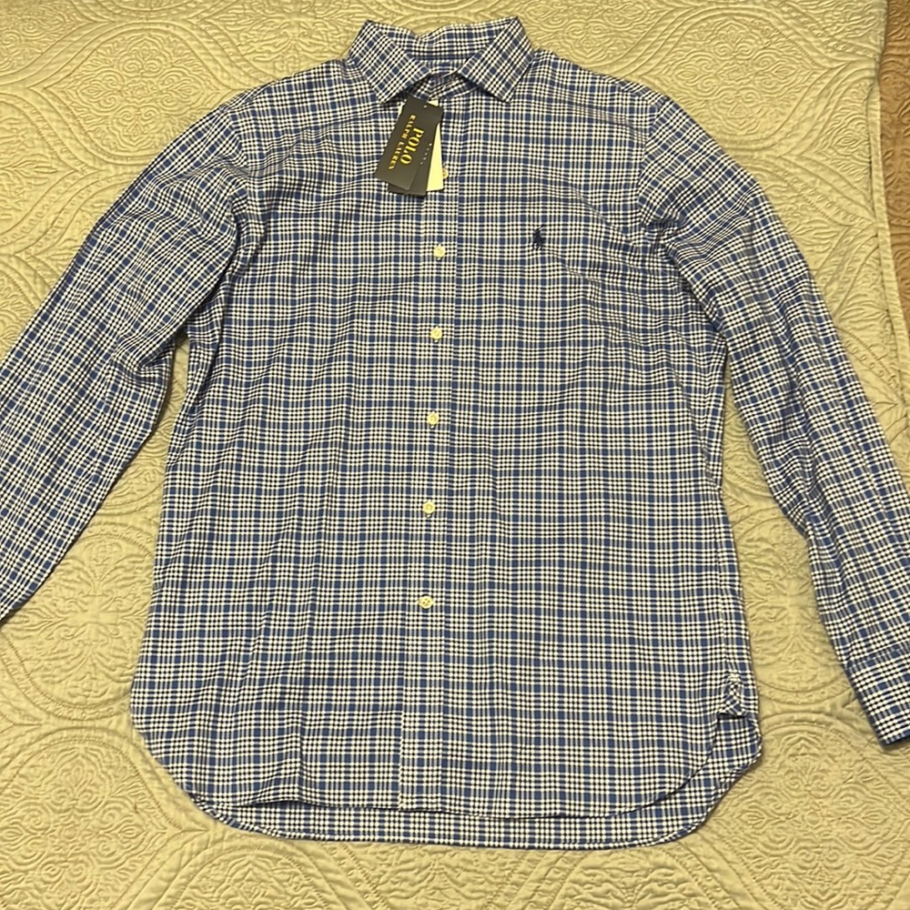 Blue Polo Button Down